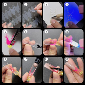 Faux Ongles à Presser 3D en Gel UV Résine ABS à 12 Pointes pour Salon de Manucure – Marque Privée - Product Image 4