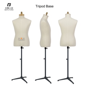 Manichino Maschile Mezzo Busto <span class=keywords><strong>di</strong></span> Alta Qualità Beifuform, Taglia CN, per Sartoria e Design, Altezza Regolabile - Product Image 5