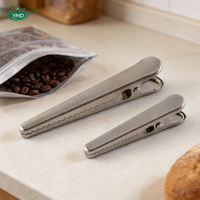 Clips de fermeture hermétiques en acier inoxydable robuste à dents pour sacs de collations, de café et de chips