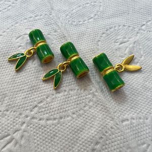Alloy Dripping Bamboo Joint <b>Large</b> Hole <b>Beads</b> For Bracelet Making DIY Jewelry Accessories Mixed Shapes Oil Dripping Process - Product Image 4