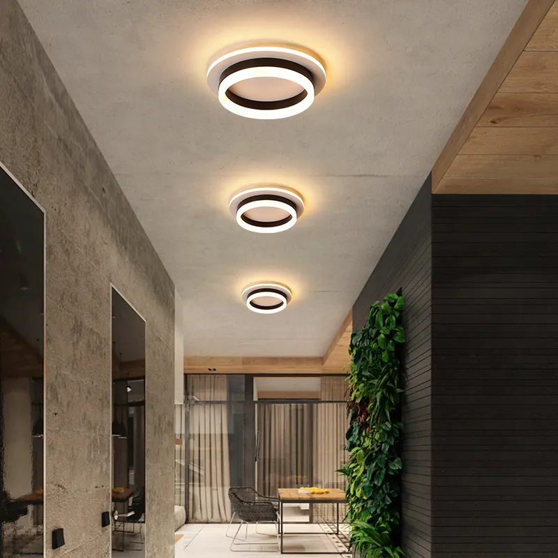 Modern Home Hallway Flush Mount Interior Fixture Led Round Hallway Ceiling Light Fixtures Ceiling