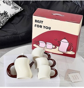 Nordic Style Light Luxury Twisted Pot Ceramic Water Suit Design Sense Hotel Famous Decoration Good Home <b>Moving</b> Gift Wholesa - Product Image 4