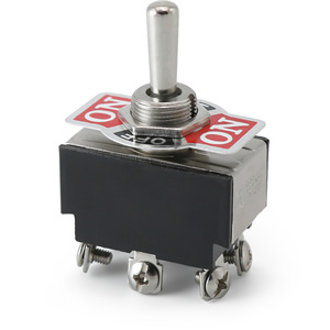 Công tắc chuyển đổi kim loại tạm thời 6 chân dpdt một bên, 20 AMP tại 12VDC 125VAC, (mẹ. On)/OFF/ON - Product Image 5