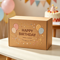 Boîte cadeau rose cacao pour anniversaire, commande en gros, échantillon gratuit, boîte rigide en carton personnalisée avec logo pour l'emballage de biscuits