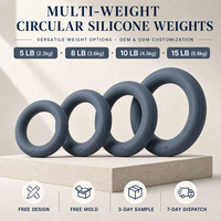 Haltère circulaire ergonomique en silicone antidérapant Yibo pour entraînement complet du corps à domicile, Pilates et studio – Livraison gratuite
