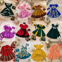 Nouvelle Robe de Princesse pour Filles 2-10 Ans, Manches Courtes, Tulle Bouffant, Longueur Genou, Lavable, Été 2026 – Idéale pour Fêtes d'Anniversaire