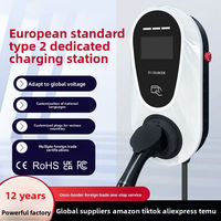 Station de recharge domestique pour véhicules électriques de type 2, norme européenne, 7 kW, nouvelle énergie, borne de recharge AC pour véhicules électriques, universelle Tesla