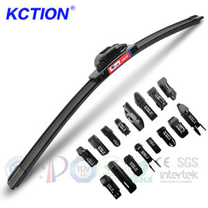 Essuie-glaces universels souples Kction en caoutchouc naturel avec garantie, 12 mois, 18 adaptateurs, pour la plupart des voitures, lame d'essuie-glace multi-plat - Product Image 1