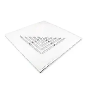 E-ZONG 600*600mm HVAC PVC Square Ceiling Air Diffuser For Interior Supply Vent