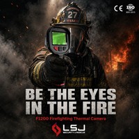 Caméra thermique de lutte contre les incendies LSJ F1200 1200 ° Caméra thermique portable WiFi IP67 TIC 640x512 pour la recherche de personnel de secours incendie