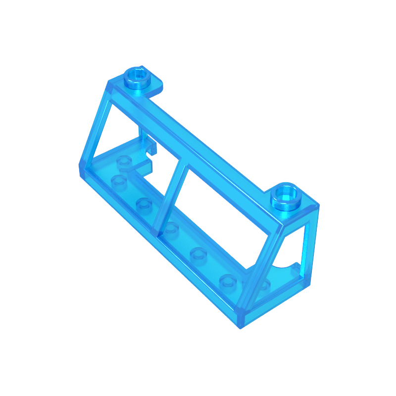 [Gobricks]GDS-90118 детали для строительных блоков оптом детали для строительных блоков ветровое стекло 2X6X2 Поезд без стекла 13760 447108