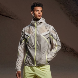 2024 Outdoor Hiking <b>Lightweight</b> Nylon Waterproof Softshell Anorak Zip up Safari Windbreaker <b>Jackets</b> for <b>Men</b> - Product Image 1