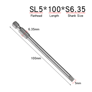 Broca ranurada industrial de 5 mm con imán, 100 mm de longitud, vástago de 1/4 de pulgada, acero S2 <span class=keywords><strong>para</strong></span> aplicaciones de fijación en profundidad - Product Image 2