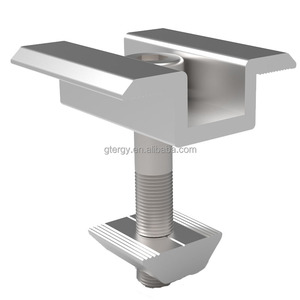 Morsetto Centrale Solare in Alluminio da 30mm, Accessorio per Sistema di Montaggio Fotovoltaico con Staffa di Fissaggio PV - Product Image 2