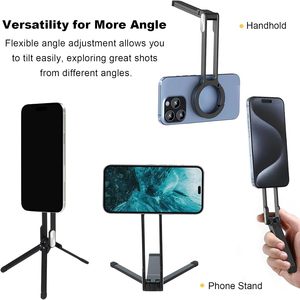 Mini Trípode Magnético de Aluminio para Smartphone, Soporte de Bolsillo para Teléfono Celular con Imán Fuerte y Montaje Rápido para <span class=keywords><strong>iPhone</strong></span> 17 16 15 14 <span class=keywords><strong>13</strong></span> 12 - Product Image 3