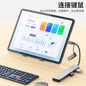 Estación de acoplamiento portátil multifunción 8 en 1 USB3.0 OEM personalizada en Stock, estación de acoplamiento con concentrador portátil tipo C - Product Image 4