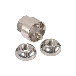 น็อตกันขโมยสแตนเลส M8 สี่รู ขัดเงา ป้องกันสนิม สำหรับไฟ LED พ็อดไลท์ (ใช้ในงานด้านสุขภาพ) - Product Image 2