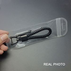 <b>Custom</b> Laser Logo High Quality Fashion Woven Leather Braided Rope Luxury Car Keychain Screwdriver <b>Key</b> <b>Rings</b> Zinc Alloy - Product Image 5