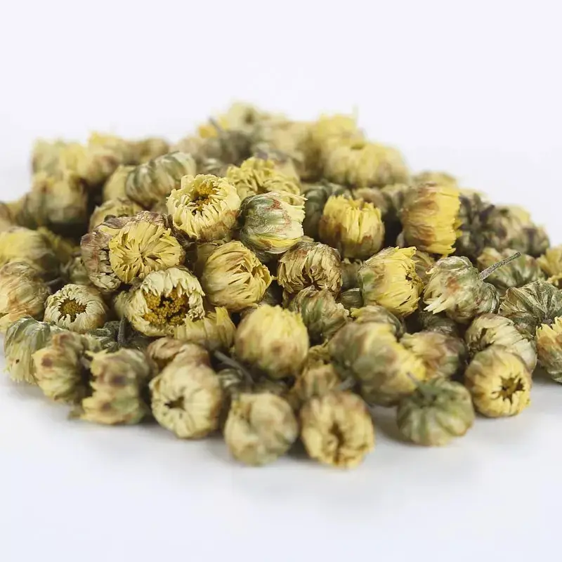 Boutons de fleur de chrysanthème blanc de qualité supérieure, hangzhou thé de chrysanthème séché thé de fleur saine thé de chrysanthème sauvage sec