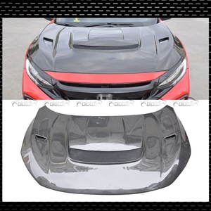 Couvre-capot avant en fibre de carbone pour Honda Civic 10ème génération FC1 FK7 FK8 style VRS - Product Image 6