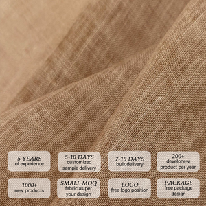 Tessuto 100% Ramia Intrecciato Leggero Traspirante Anti-Odore Eco-Friendly per Camicie Pantaloni Abiti Estivi Moda Casual Ingrosso - Product Image 5