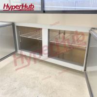 Vitrine Réfrigérée Commerciale à Double Température avec Contrôle Numérique pour Malatang, Table de Préparation Buffet Hot Pot pour Restaurant