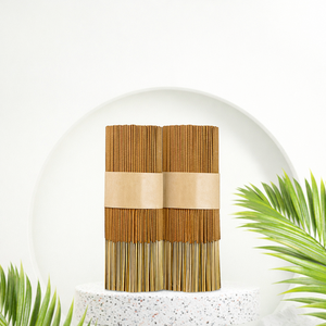 Incienso natural de sándalo, aroma herbal premium, 50 minutos de duración, purifica el aire, aromas relajantes para yoga, meditación, espacios elegantes - Product Image 1