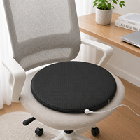 Coussin de méditation noir pour mise à la terre, coussin de siège rond en cuir PU conducteur pour le sol et la méditation, personnalisation OEM