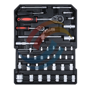 Trousse d'outils à main en alliage d'aluminium multifonctionnelle de 186 pièces avec personnalisation OEM pour réparation automobile et domestique - Product Image 5