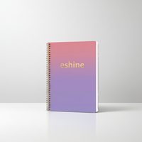 Planificateur à spirales personnalisé avec logo imprimé, 160 feuilles, pour promotion