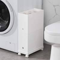 Archivador Rodante Clásico para Oficina en Casa, Archivador de Plástico Multifuncional Plegable de PP, Caja de Almacenamiento de 6-10L