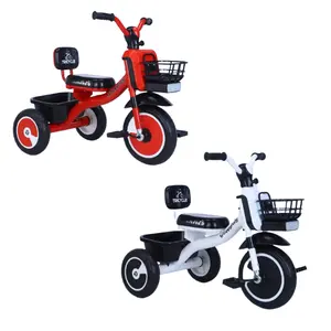 Hot Sale Kids Trike Aluminum Silver Baby Balance Bike Pu Solid 3 Wheel Bike Tricycle for 2-6 years old