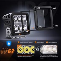 Luz LED de 4 Pulgadas con DRL, 60W, Luz de Trabajo, Haz de Luz Superpotente, con Kit de Cableado de 16AWG para Camionetas Todoterreno, SUV, ATV y UTV