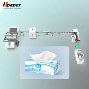 Facial Tissue Paper Into Box Film Making Packaging Wrapping Packing And Sealing paper napkin machine