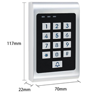Système de contrôle d'accès WiFi Tuya, étanche IP66, clavier RFID, 10 000 utilisateurs, entrée sans clé en alliage de zinc, système de contrôle de porte intelligent Smart Life