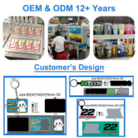 Porte-clés personnalisé OEM avec logo gravé en PVC/silicone/caoutchouc - Design tendance