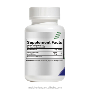 Private Label Não-OGM Cálcio D-Glucarato Cápsulas Hormônio Equilibrado Suplemento Dietético para Adultos Crianças Cálcio Extraído - Product Image 3