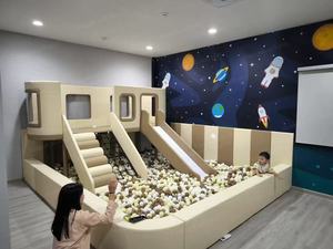 Houten <span class=keywords><strong>Indoor</strong></span> Kinderen Speeltuin Voor Kinderen Spelen Zachte Speelruimte Apparatuur Met Glijbaan - Product Image 3