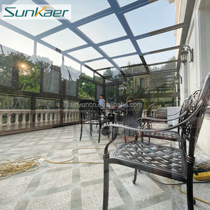 Diseño moderno de alta resistencia cubierta de aluminio personalizada para Patio al aire libre <span class=keywords><strong>porche</strong></span> Patio recinto con techo de vidrio fijo - Product Image 3