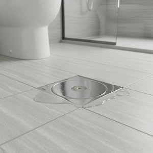 Odor-Proof Square Copper Floor Cleanout Cap with Easy Maintenance Access - Product Image 3