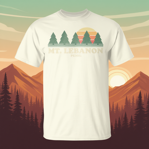 Mt Lebanon Pa Vintage Throwback Tee Retro <b>70s</b> T-<b>Shirt</b> - Product Image 3
