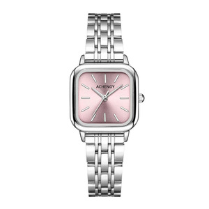 Reloj de lujo para mujer Reloj cuadrado de banda de acero inoxidable a la moda Reloj de cuarzo elegante resistente al agua para mujer Reloj - Product Image 5