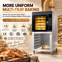 Four à convection à gaz avec vapeur, four à air chaud électrique pour boulangerie, pâtisserie, hôtel, cuisine
