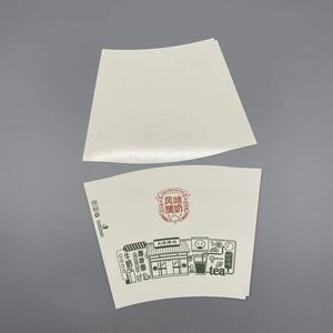 Vasos de Papel Blancos Lisos para Ensaladas, con Logotipo Personalizado, Vasos de Papel de Doble Pared de 12 Onzas, con Forma de Abanico - Product Image 1