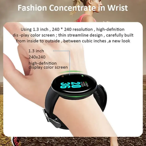 1,44 Zoll HD Touchscreen Smart | IP67 Wasserdichter Fitness-Tracker Herzfrequenz-Schlaf monitor Gummiband Magnetisch für Android/iOS - Product Image 3