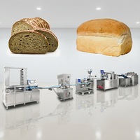 Chaîne de production de pain automatique Shanghai Bakenati BNT-209 avec machine principale à trois rouleaux et grande machine de formage de toasts