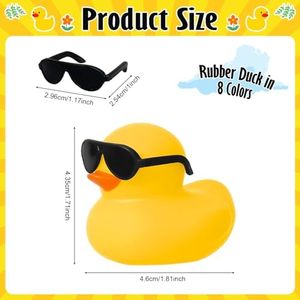 Mini canards de bain en caoutchouc personnalisables avec logo, pour bébés de 0 à 24 mois, décorations en vrac pour tableau de bord de voiture, cadeaux de fête d'anniversaire sur le thème des croisières - Product Image 3