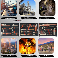 Juego de Llaves, Alicates y Destornilladores WEDO de 62 Piezas, Certificación DIN Alemana, BAM, FM y GS, Antiexplosión y Antichispas, ATEX