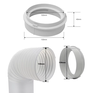 Kit <span class=keywords><strong>de</strong></span> ventilation <span class=keywords><strong>de</strong></span> <span class=keywords><strong>fenêtre</strong></span> manuel en PVC portable 4 pièces, réglable, 16,93 pouces, plaque d'étanchéité pour climatisation domestique - Product Image 6