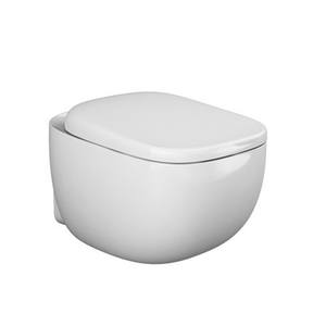 WC suspendu sans rebord Illusion, 39 cm de long, 37 cm de large, 55 cm de haut, design mural - Product Image 1